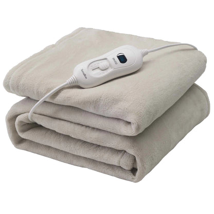 Terraillon Cozy värmefilt 160x120 cm i Light Grey, hopvikt med reglage