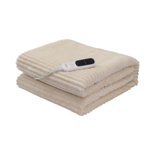 Terraillon Koomy värmefilt 180x130 cm i Cream, hopvikt med digital fjärrkontroll