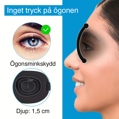 Sömnmask för rygg- och sidosovare, 100 % Mörkläggning för bättre sömn