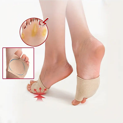 Beiga tryckavlastande fotdynor som minskar smärta och tryck under framfoten vid förhårdnader
