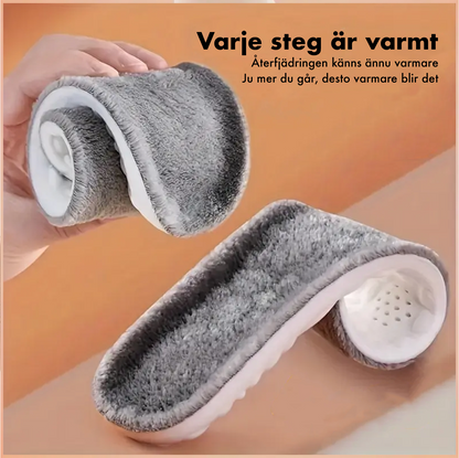 Vintervarma plysksulor – mjuka och isolerande skoinlägg för kalla dagar (1 par)